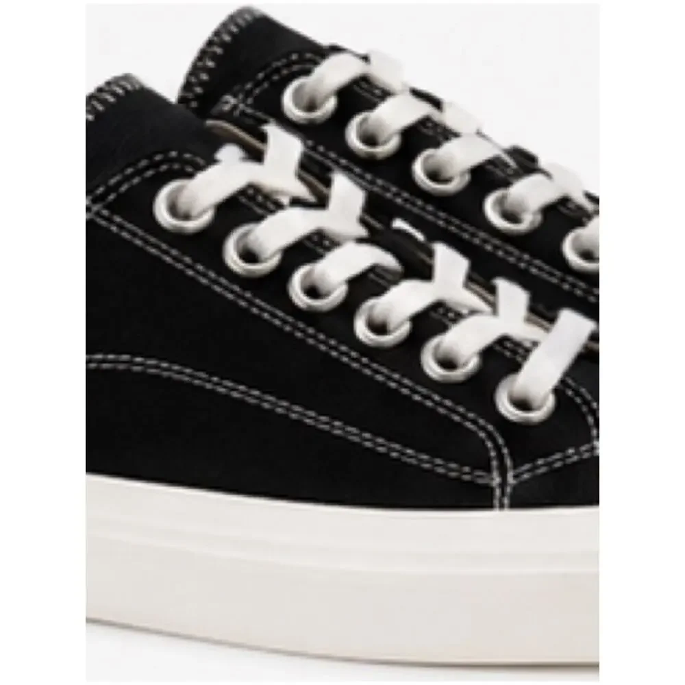 Moschino Couture Milano Platform Sneakers Black Canvas Low Top NIB $560 Size 37
